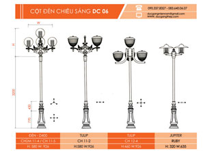 Cột đèn DC 06