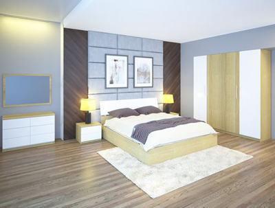 Bộ giường tủ phòng ngủ cao cấp 301