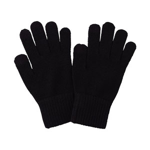Găng tay len màu đen