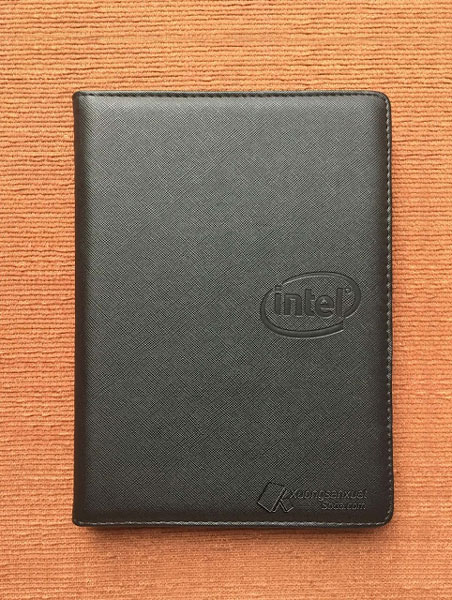 Sổ bìa da Simili móc lò xo Intel 156