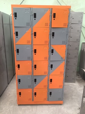 Tủ locker 18C3K phối màu