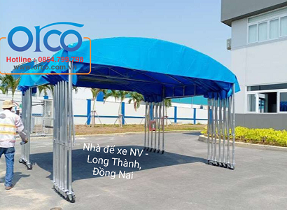 Mái Xếp Di Động Cho Nhà Máy Công Ty Xí Nghiệp