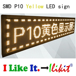 Biểu Hiện Đèn Led Vàng SMD P10 Ngoài Trời